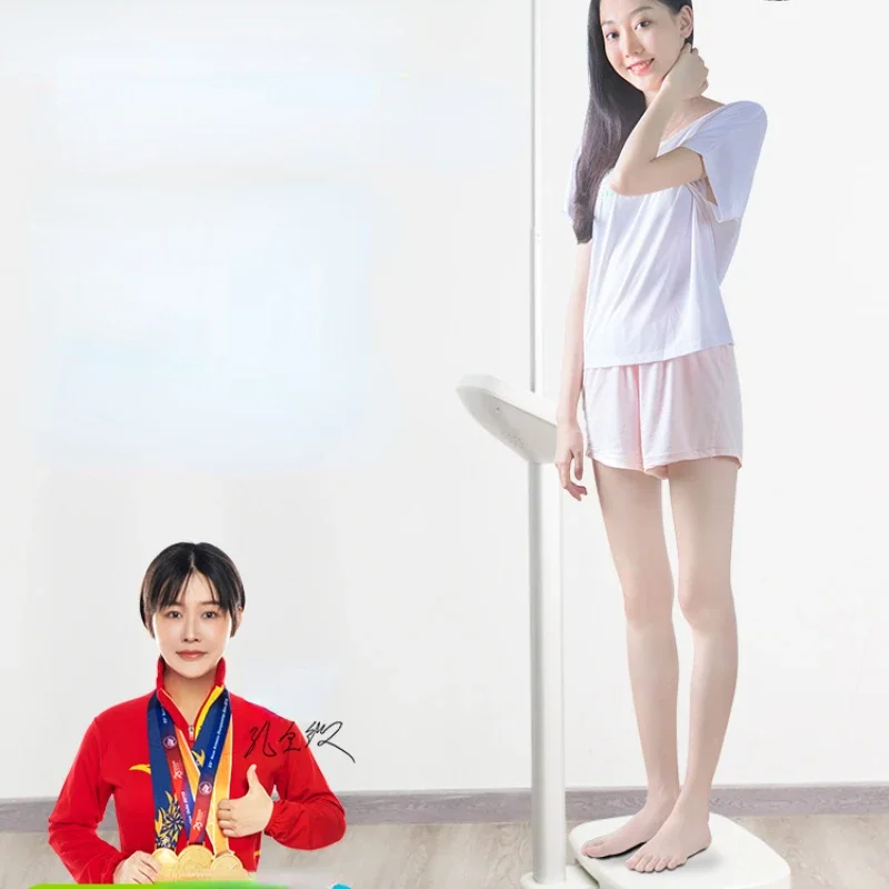 All-In-One Precision Height and Weight Scale-Electronic Rechargeable Body Fat Analysis Instrument and BMI Calculator