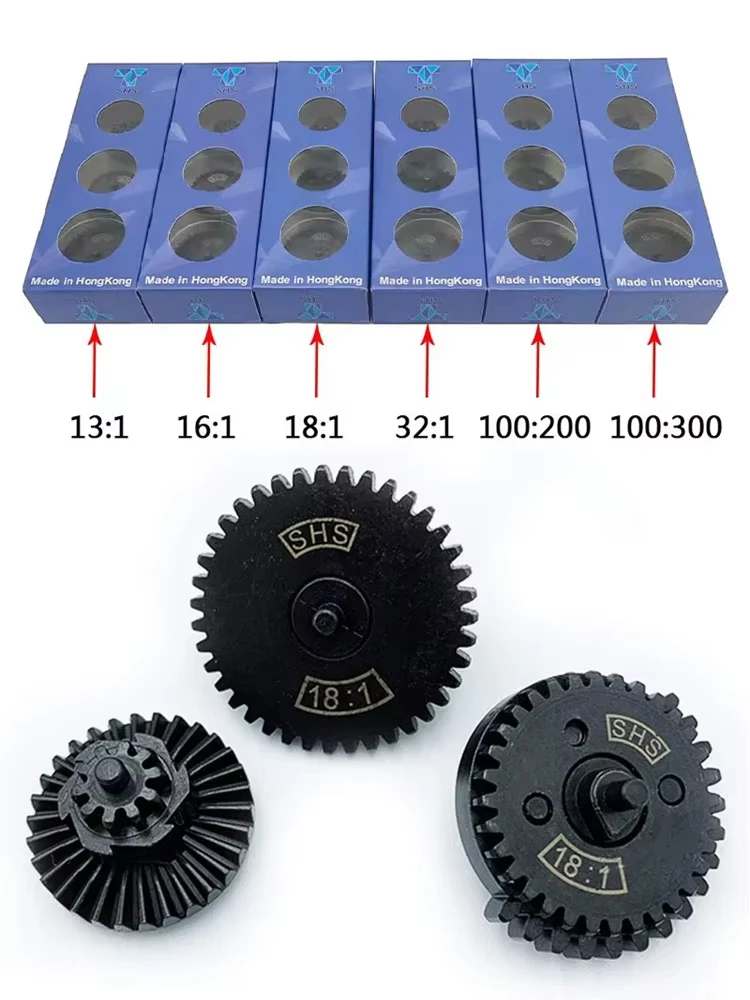 Airsoft Gearbox Set gigi taktis asli CNC perangkat roda gigi kecepatan tinggi torsi pemerkuat potongan baja untuk Ver.2 / 3 AEG EBB Gearbox