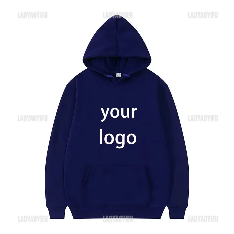 thumbnail image 1 of 2024 Estudiante Casual Texto impreso personalizado Sudadera con capucha DIY Logotipo personalizado Sudadera con capucha personalizada Sudadera con logotipo de texto, 1 of 5