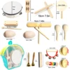New Baby Percussion Instrument Education Creative Development Wooden Music Hand Kids Learning Montessori Toys Gift New 6