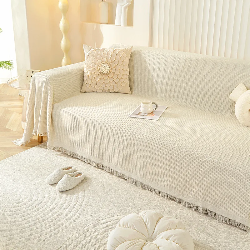 Nordic Cotton Linen Sofa Covers Four Seasons General Sofa Towel Cover all-purpose all-wrapped Sofa Cover Sofa Blanket 5
