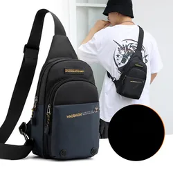 Men Shoulder Bags Nylon Waist Packs Sling Bag Crossbody Outdoor Sport Shoulder Chest Daily Picnic Messenger Bag Bolsa