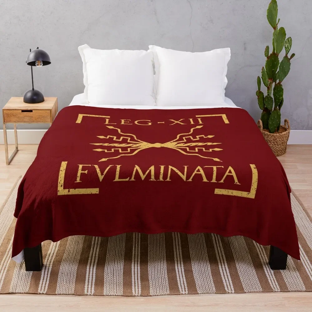

Legio XII Fulminata Thunderbolt Emblem Roman Legion Throw Blanket manga Blankets For Baby Picnic For Baby Blankets