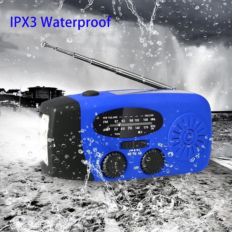 Emergency Hand Crank Radio With LED Flashlight 3