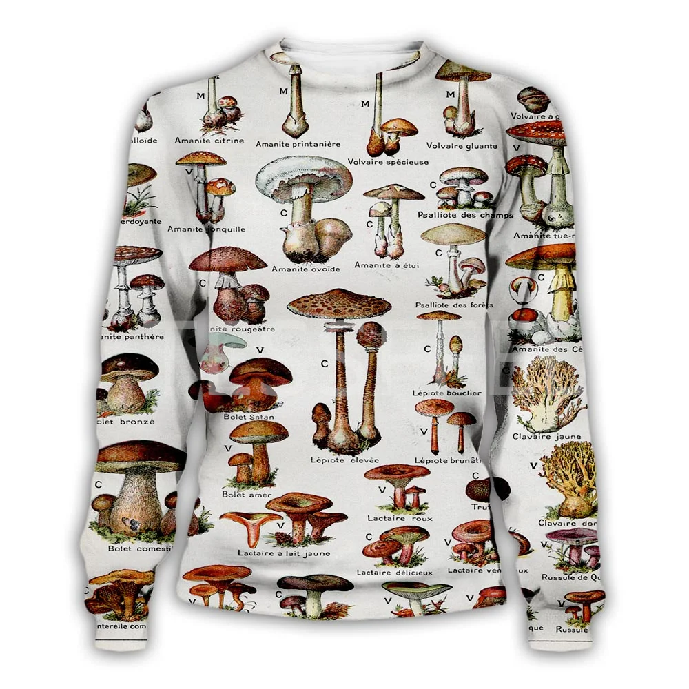 Рисунок 3 - Свитер унисекс с рисунком грибов и растений
