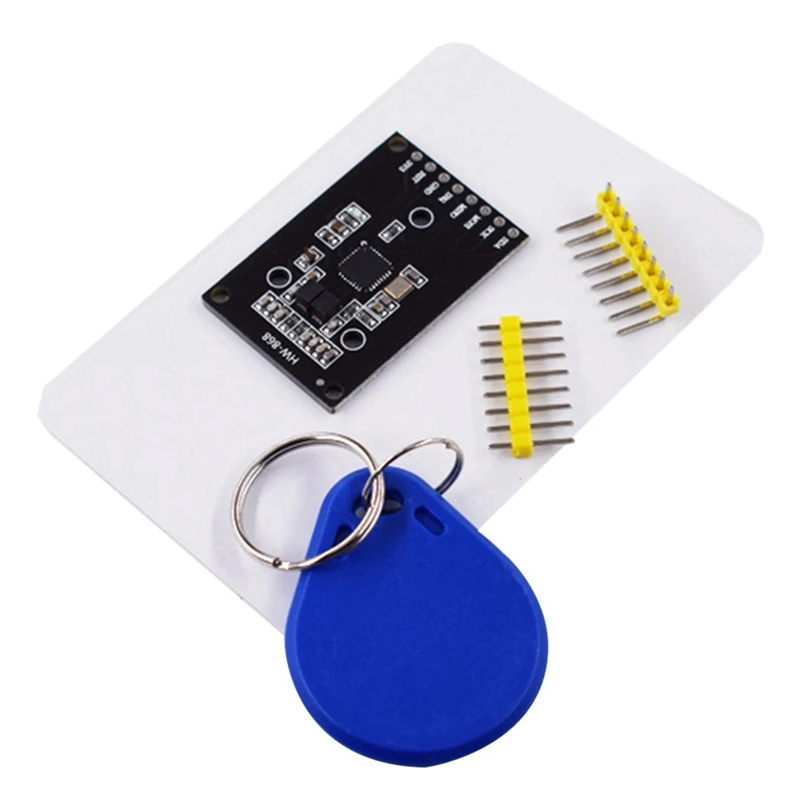 

Миниатюрный Модуль RFID RF IC RC522, индукционный модуль SPI, модуль бесконтактного считывания карт 13,56 МГц с IC-картой
