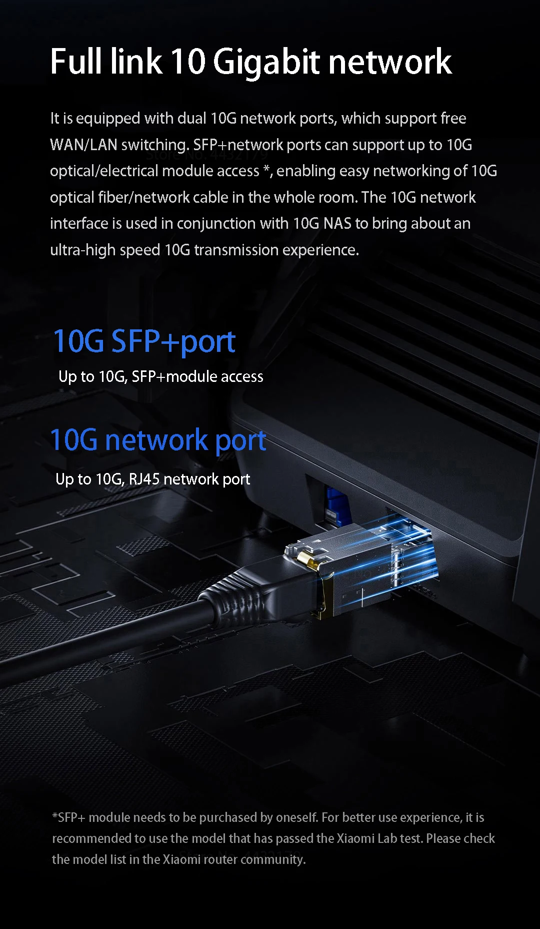 Buy Xiaomi Mi AX10000 Gigabit Dual 10G Router at the Best Price on MeanBuy
