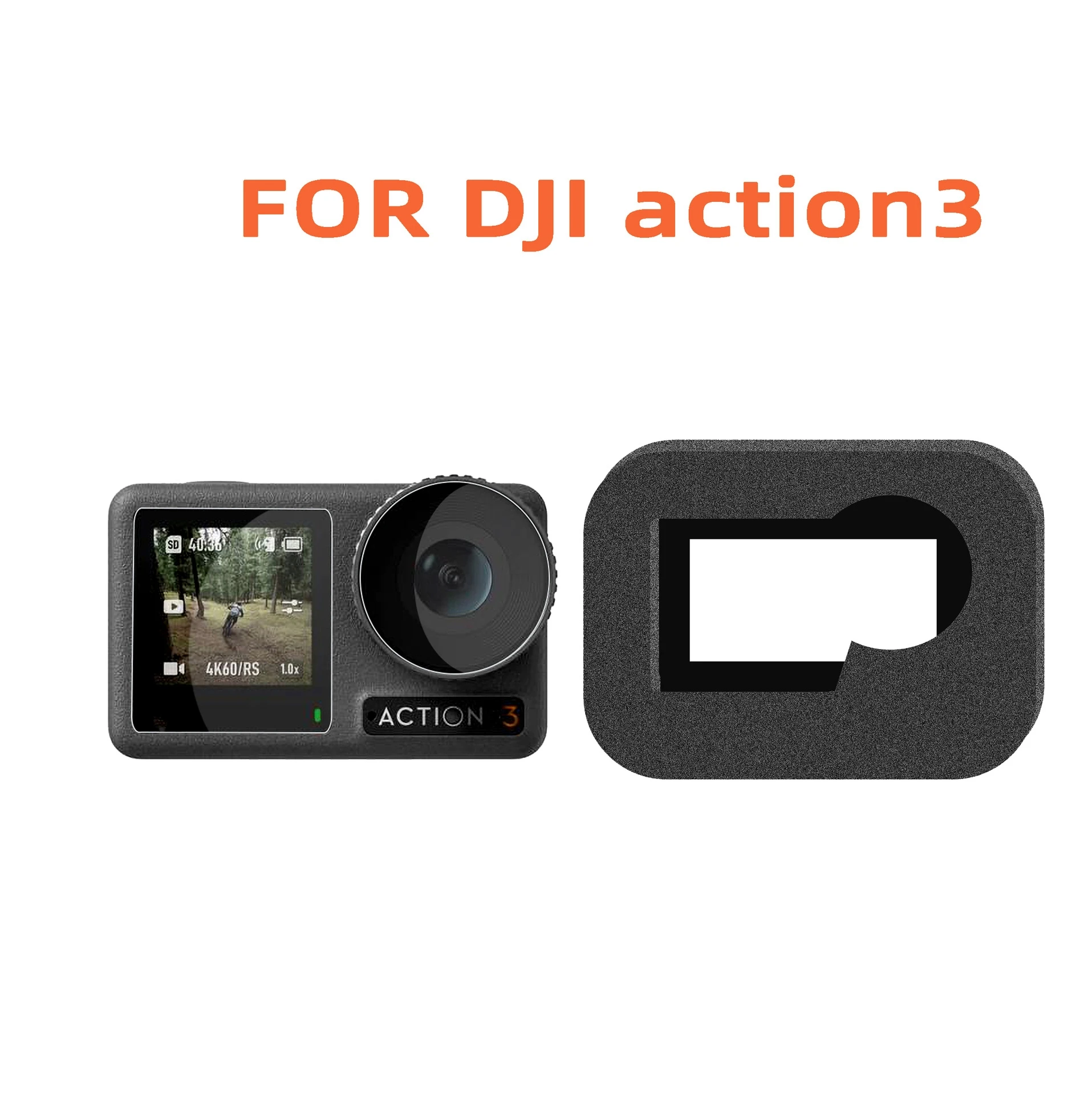 

Windproof Wind Foam Noise Reduction Cover Case For DJI OSMO Action 3 Camera Sponge protect