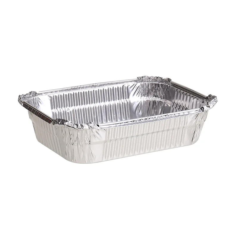 Rectangular Disposable Roasting Tray Aluminium Foil Container Large Foil  Tray