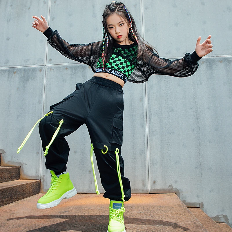 Ropa Ropa para niña Disfraces Disfraz de baile personalizado en negro y verde 