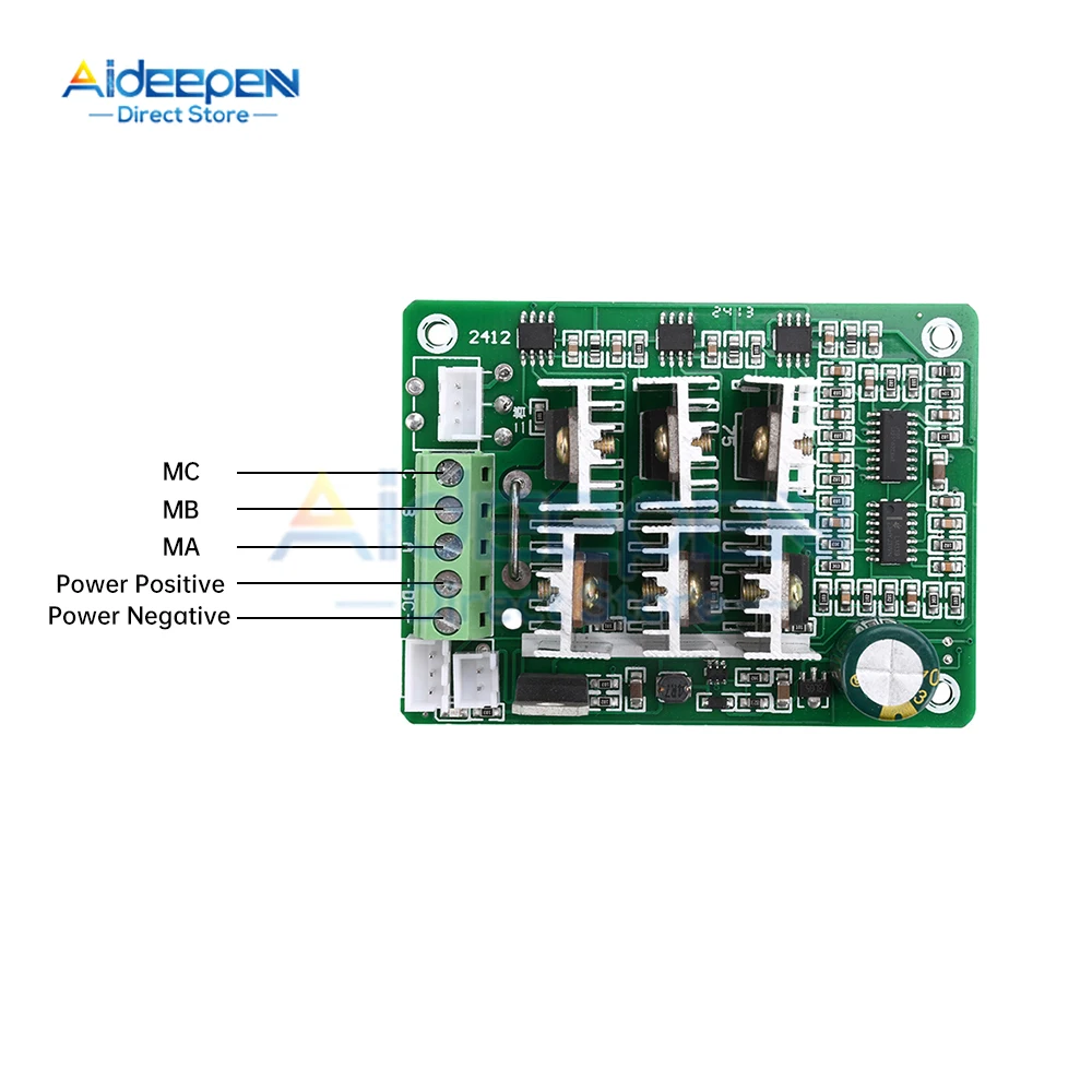 DC 5-36V 15A Brushless Motor Speed Controller Electric Garden Machinery Motor Speed Governor Three-phase Brushless Drive No Hall