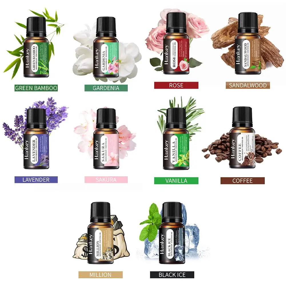 Essential Oil Aromatherapy Gift Box Fresh Long-lasting Floral & Fruity Fragrance Water Solubility Essential Oil For Diffuser