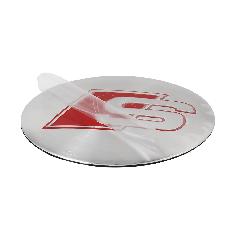 Set of 4 Car Wheel Center Cap Logo Hub Cover Stickers - Stylish Auto Accessories