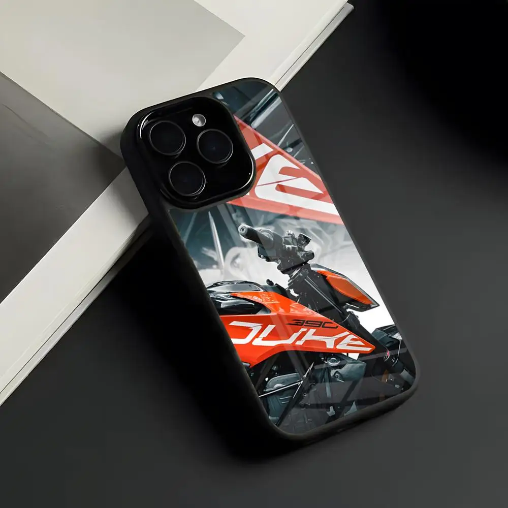 Premium Motorcycle-Inspired Glass Phone Case