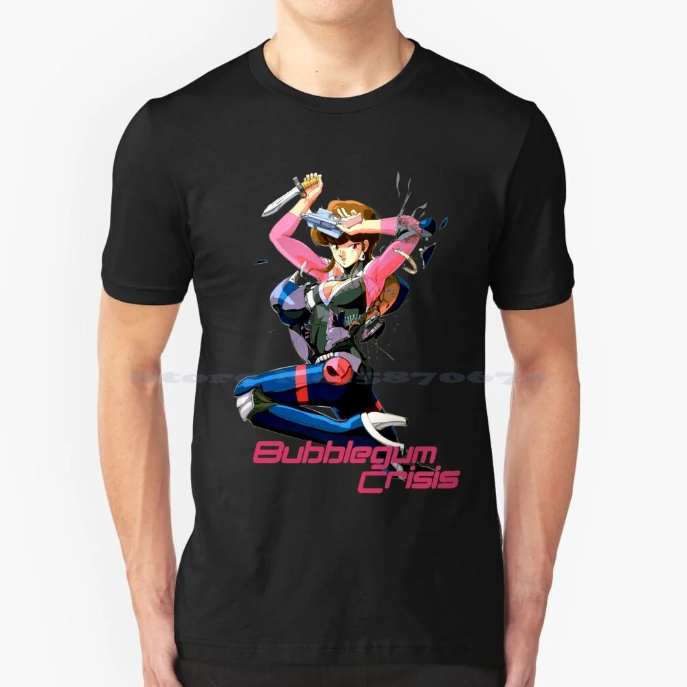 Bubblegum Crisis T Shirt 100% Cotton Tee Anime Bubblegum Crisis