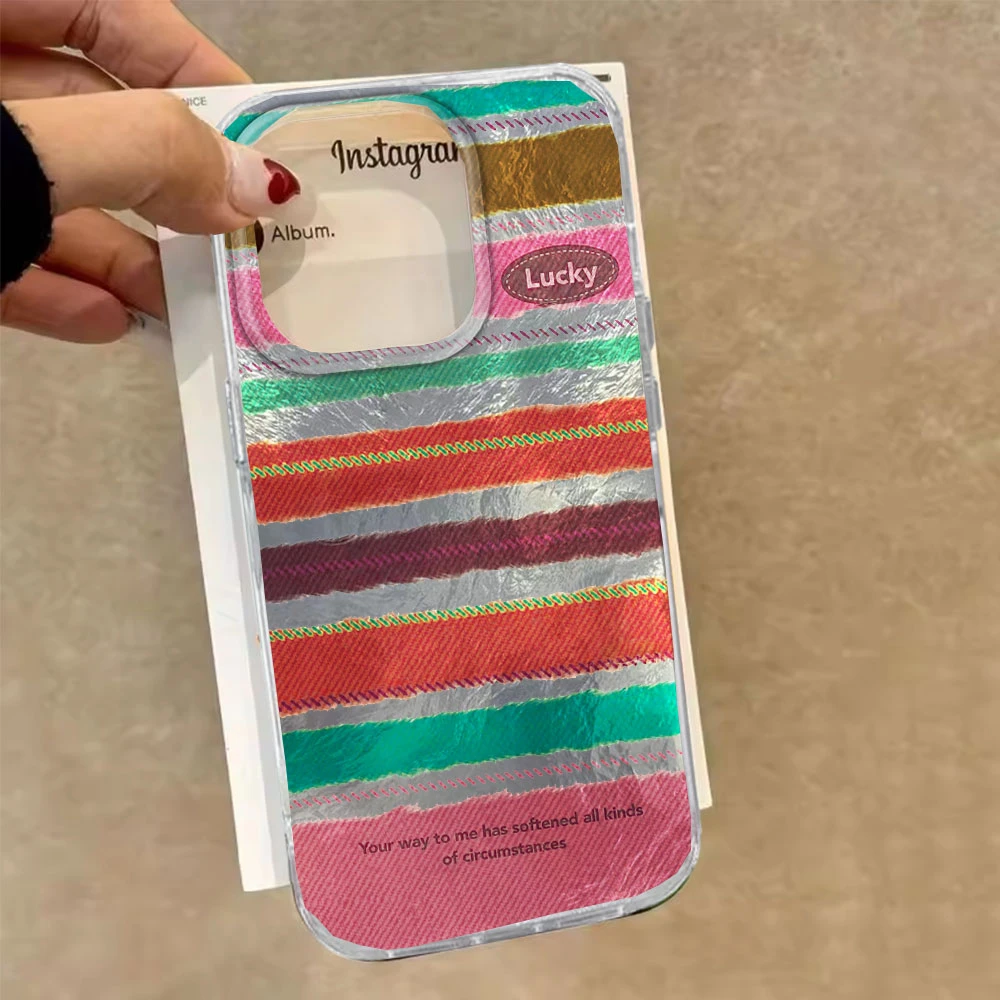 Glossy Stripes Wave Edges Vortex Phone Case