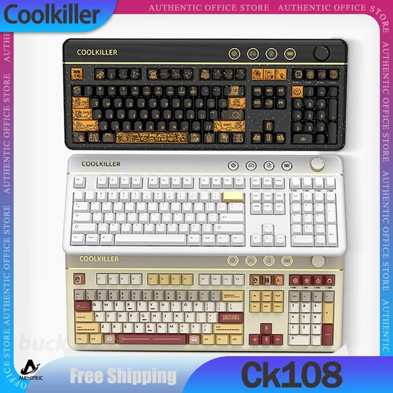 Клавиатура Coolkiller Ck108 Механическая беспроводная, 3 режима, 2,4 ГГц, Bluetooth