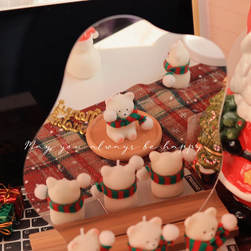 Original Christmas Scented Candles Gift Box Ornament Gift Christmas Eve Christmas Bear Home Atmosphere Souvenir - Image 5