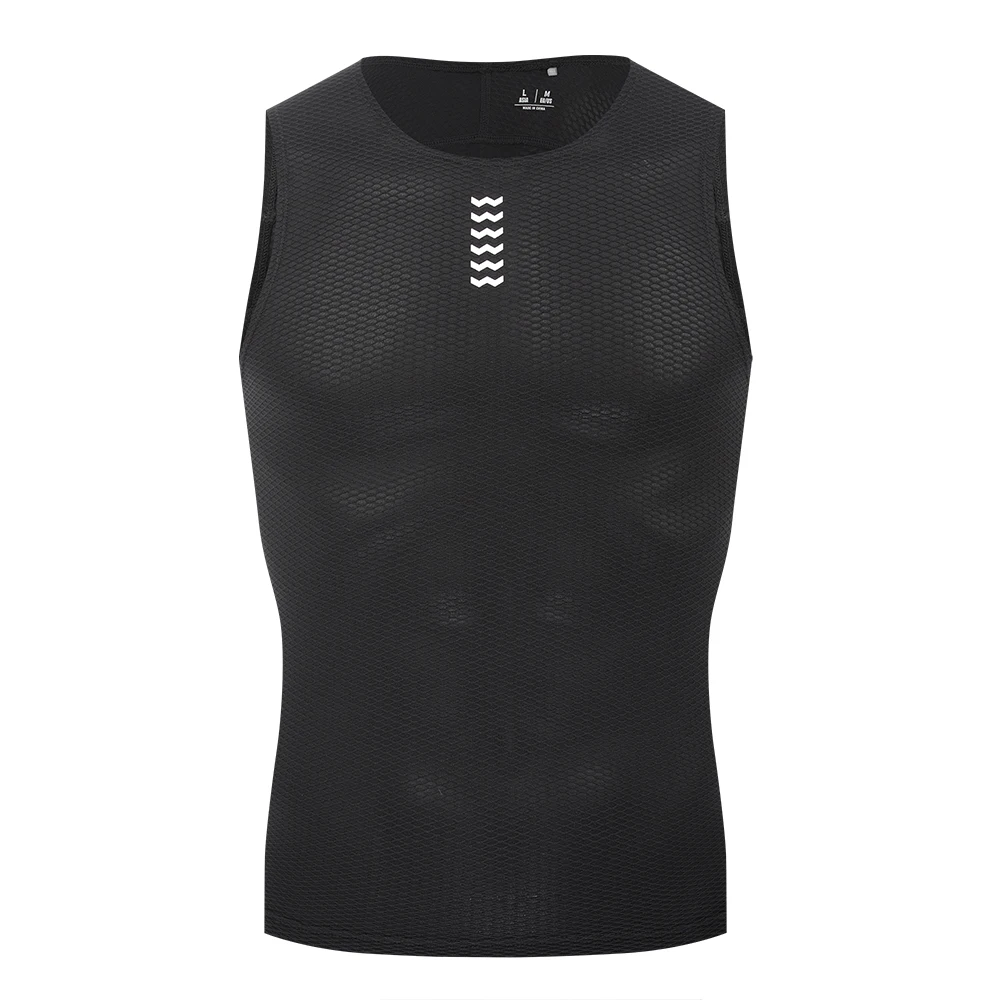 Ykywbike Men’s Base Layer Sleeveless Quick Dry Cycling Undershirt MTB Bike