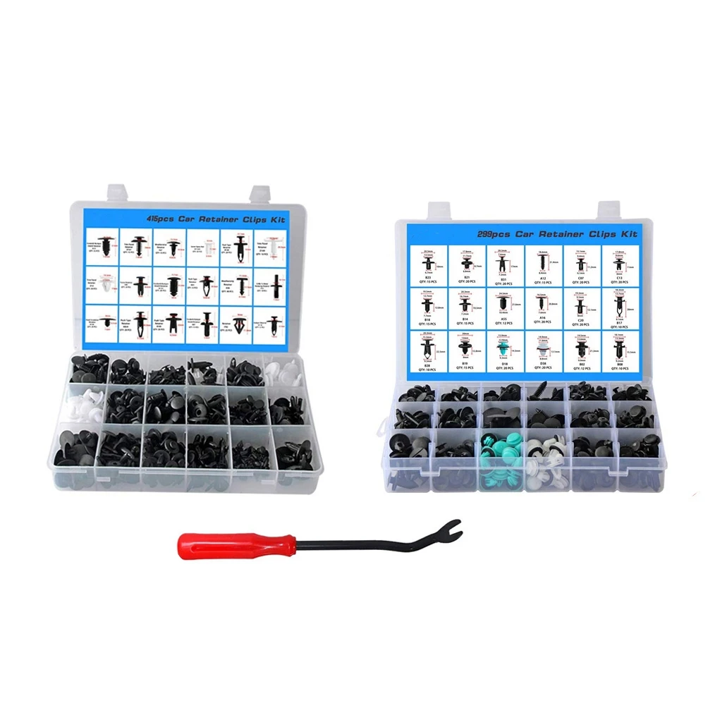 

715 шт., набор крепежных зажимов для Ford GM Toyota Honda Chrysler BMW Benz