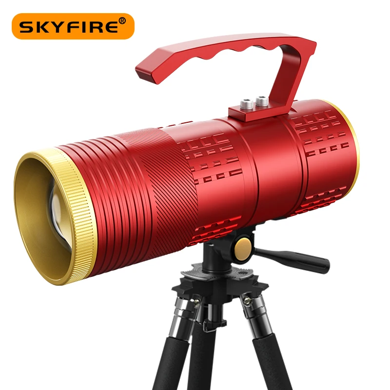 

SKYFIRE Night Fishing Light 24000mAh Portable Laser Super Bright Powerful 3 Modes Blue Yellow Purple Light Wild Fishing SF-813