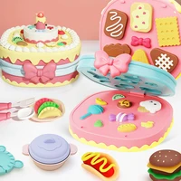 DIY Plasticine for Children Modeling Polymer Clay Baking Sets Mat Candy Cake Kitchen Pretend Play Toy Girl Kid Birthday Gift 1