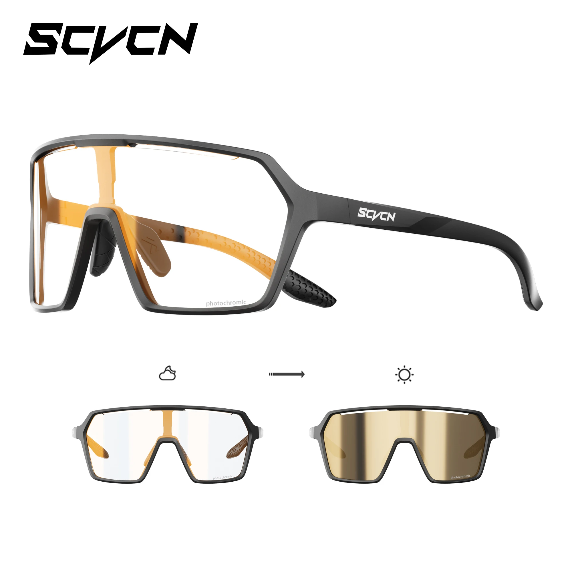 Photochromic UV400 Outdoor Sports Eyewear - Unisex Cycling, Running, and Hiking Sunglasses