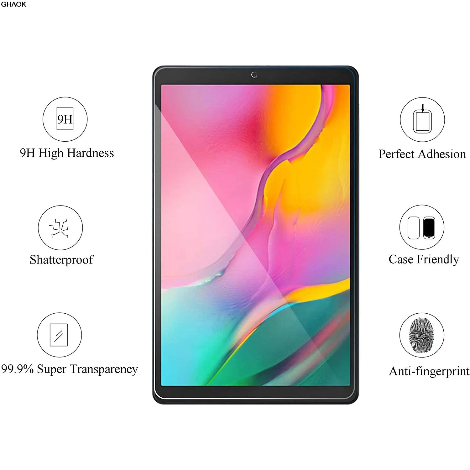 Premium 2-Pack Full Coverage Clear Glass Screen Protector - 9D Shatterproof Film