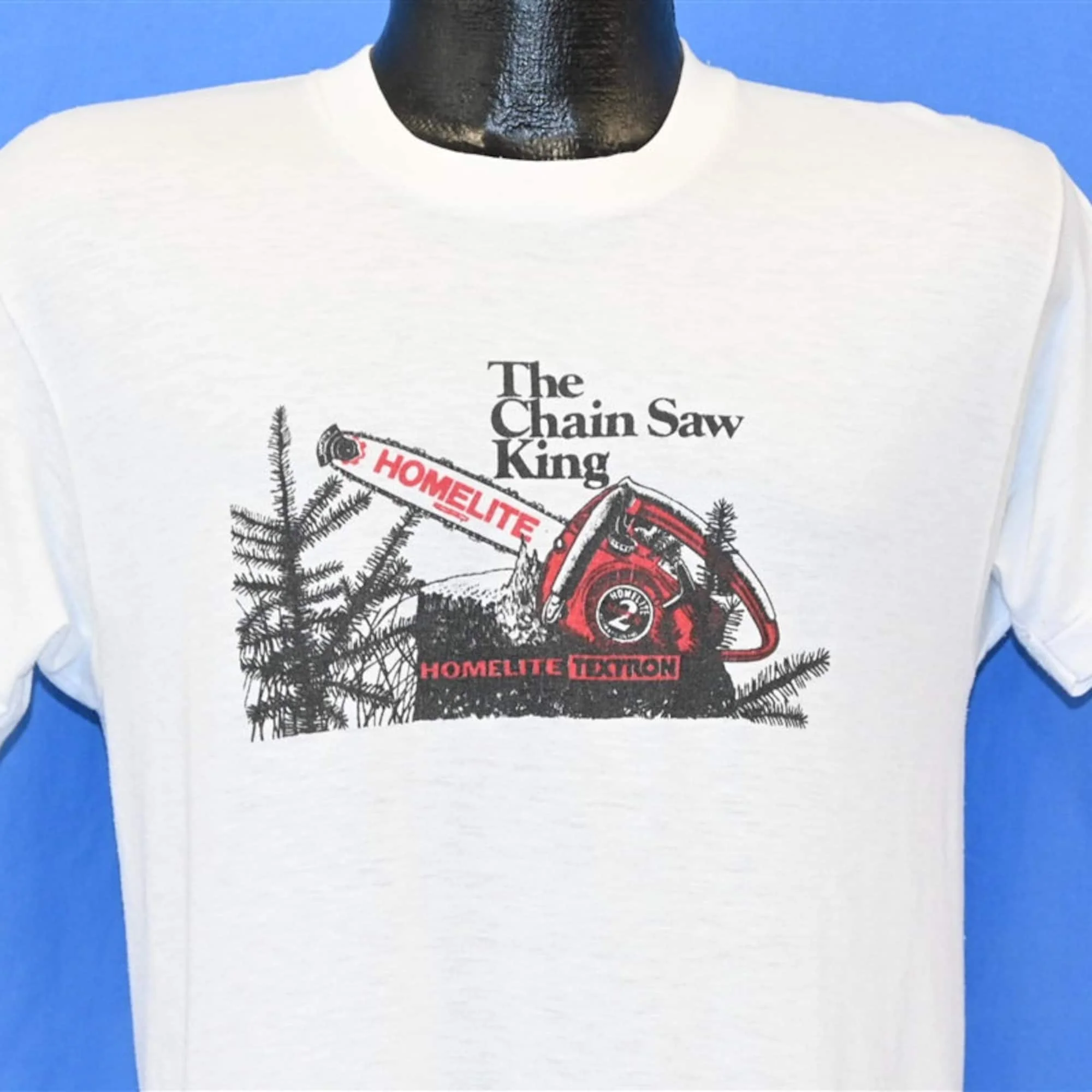 80S Motosega King Homelite Textron Super 2 Utensili Elettrici Maglietta Forestale Media