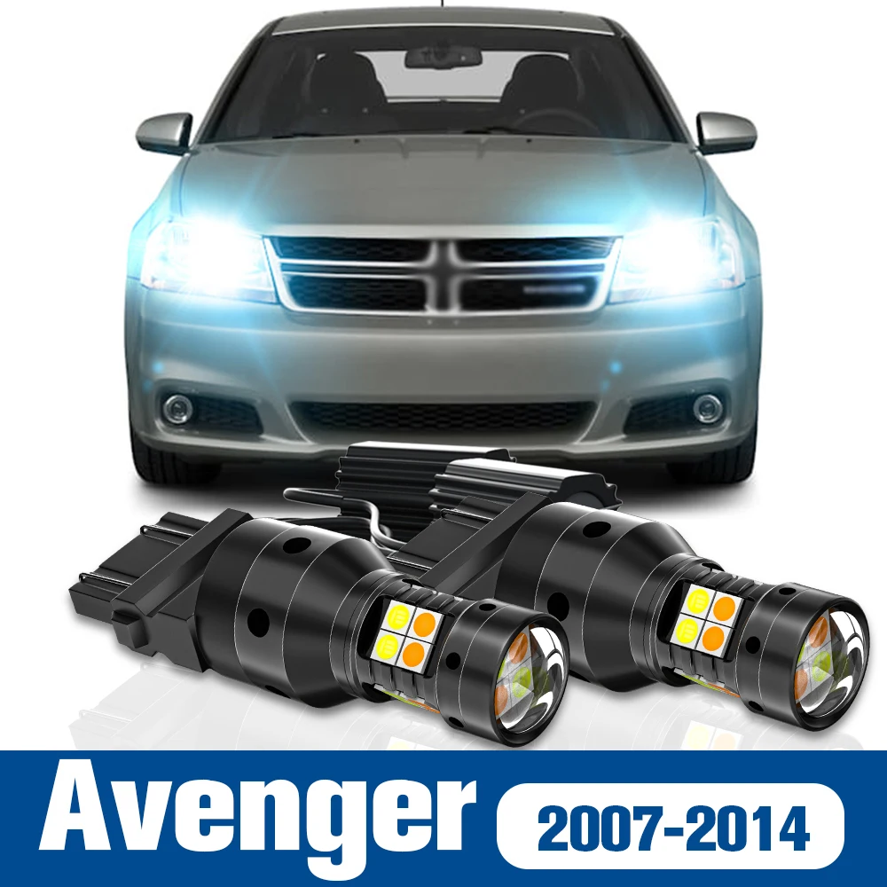 

2pcs LED Dual Mode Turn Signal+Parking Light Accessories Canbus For Dodge Avenger 2007-2014 2008 2009 2010 2011 2012 2013