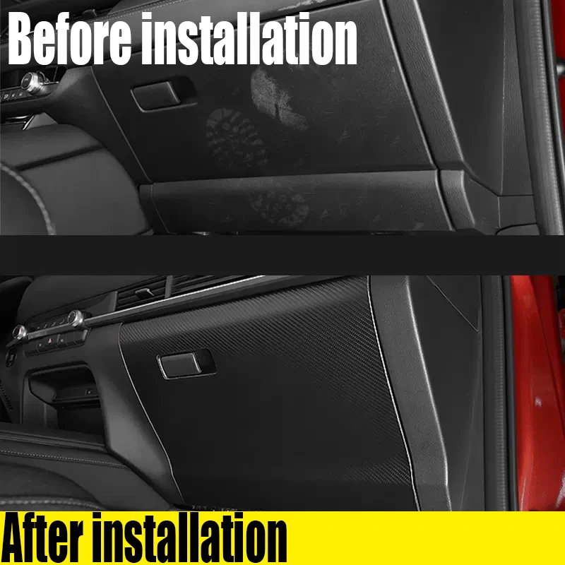 For Mazda CX-30 Front passenger anti kick pad storage box protective film decorative strip