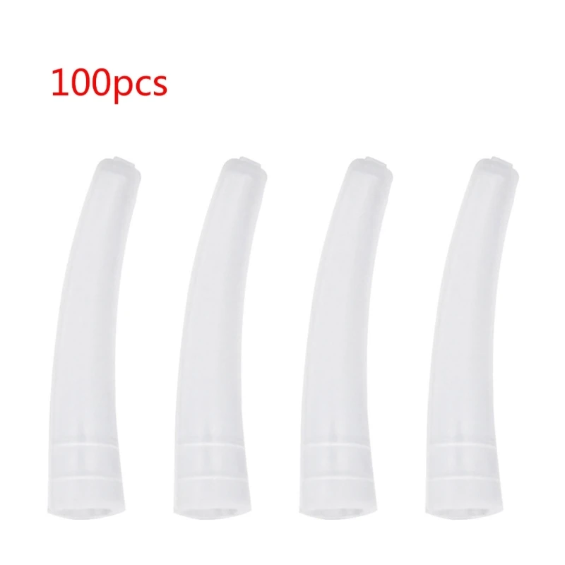 

100Pcs/set Grafting Eyelashes Tips Covers Tweezers Silicone Cases Falling Bad Tweezers Sets Eyelashes Auxiliary Tools Dropship