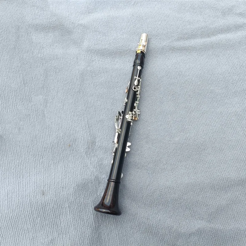 Professional Ebony Clarinet E tone Silver plated Grenadilla Solid wood