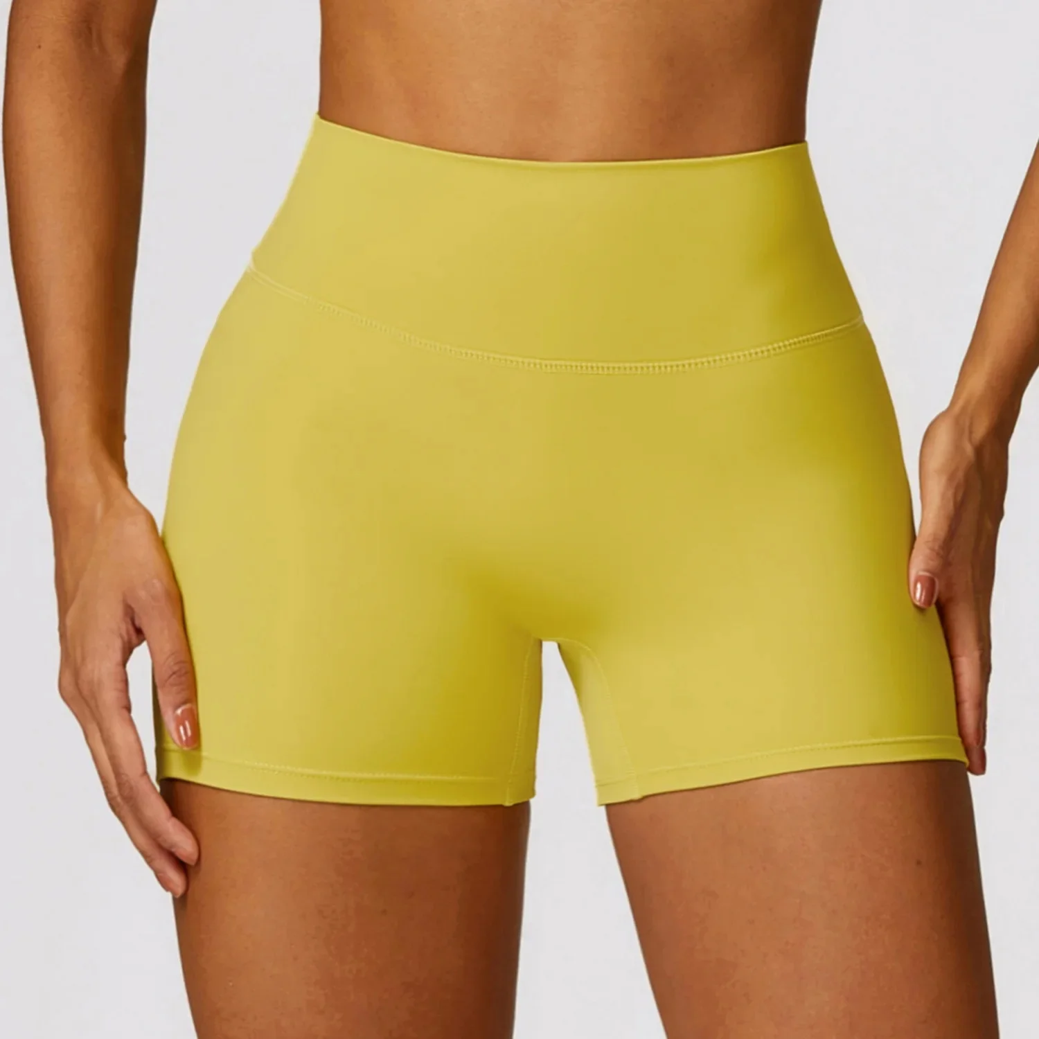 Curry yellow shorts