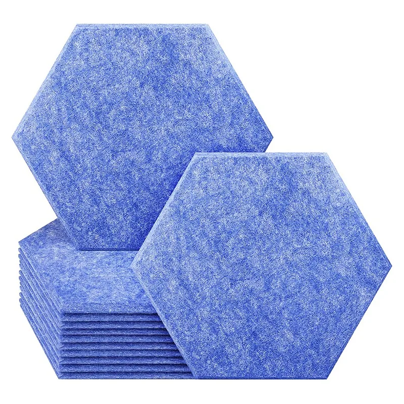 

Hexagon Acoustic Panels Soundproof Wall Panels Soundproofing Absorption Panel For Recording Studio Home Office