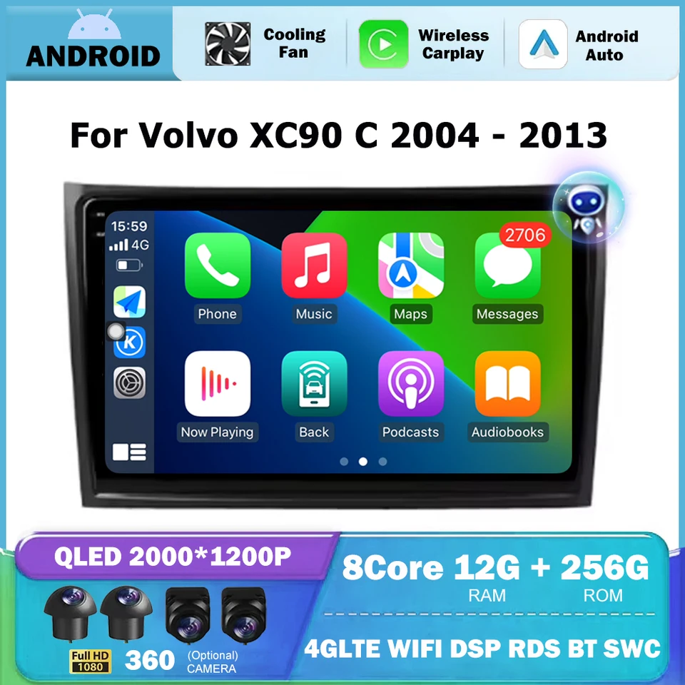 VECHTEL 4G 128G Android 15 Radio de Coche para Focus Exi MT 2 3 Mk2 Mk3