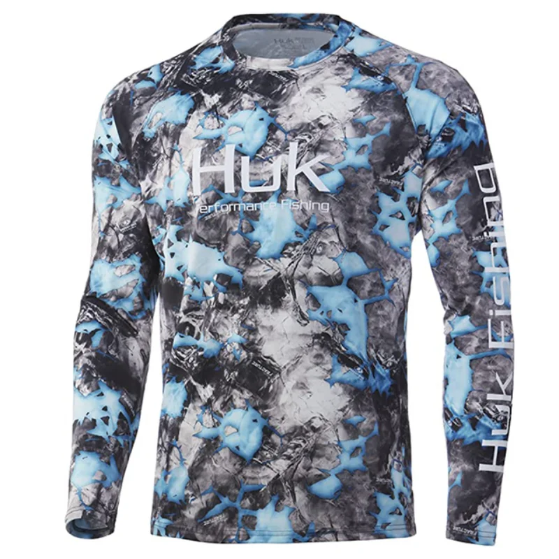 HUK Fishing Men's Long Sleeve Performance Shirt 50+ UPF Protection