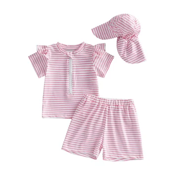 Little Girls 3-Piece Swimsuit 1