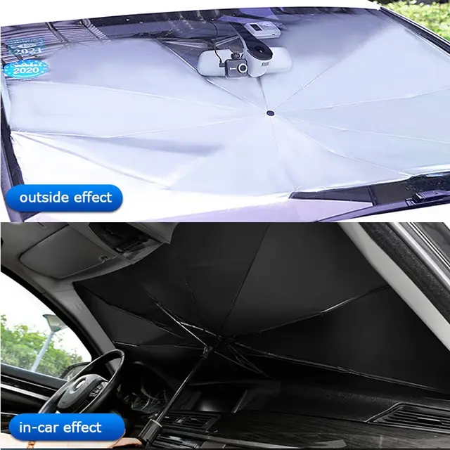 Car Sun Shade Protector Parasol Auto Front Window Sunshade Covers Car Sun Protector Interior Windshield Protection Accessories 2