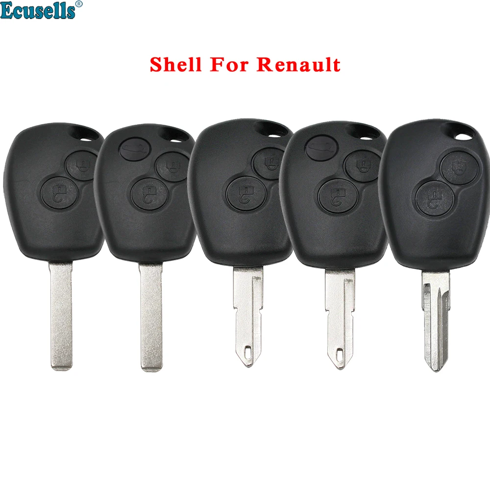 

2/3 Sutton Smart Remote Key Shell Case Fob for Renault Clio III Kangoo Master Twingo Trafic Modus Uncut VA2/NE72/VAC102 Blade