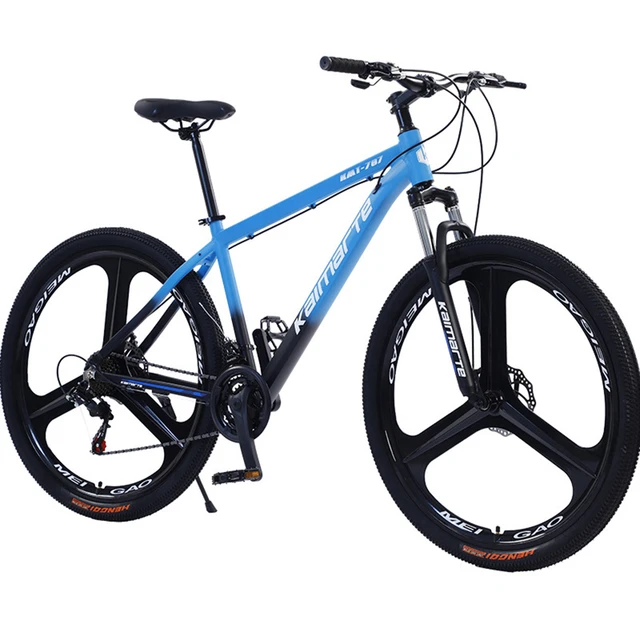 Bicicleta de montaña, bicicleta todoterreno para adultos de 24 pulgadas,  21/24/27 velocidades de absorción de impactos de velocidad variable
