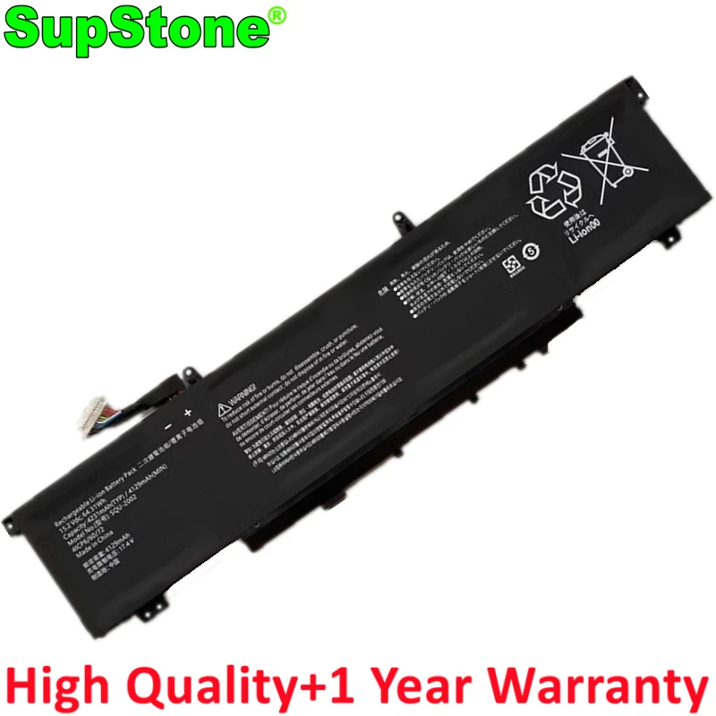 Аккумулятор для ноутбука SupStone SQU-2002 916QA139H для Thunderobot ZERO I7-11800H RTX3060 2021 4ICP6/60/72