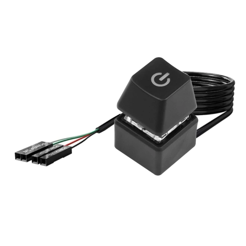 DN59 Desktop Computer Power Switching Button External Remote Start Computer Motherboards Power Button Extension Cable