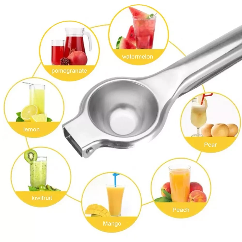

Stainless Steel Lemon Fruits Squeezer Orange Hand Manual Juicer Kitchen Tools Lemon Juicer Orange Queezer Juice Fruit Pressing
