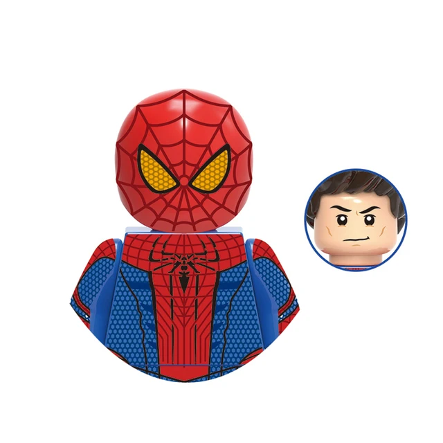 Brand DISNEY Spiderman Spider-Gwen Building Block Doctor Octopus Mysterio Miles Morales Lizard Electro Action Figure Kid Toys M-X1858