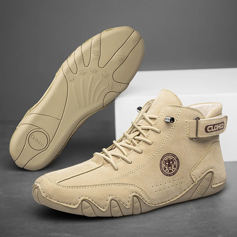 CLOHOO Fashion Men's Wear-resistant Soft Sole Ankle Boots Comfortable Casual Non-Slip Large Size Sneakers for Spring Autumn 47