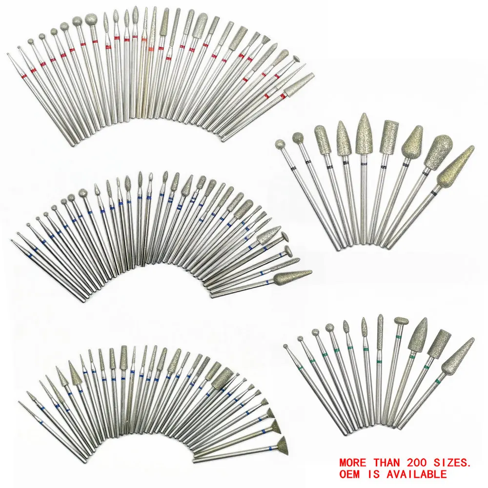 1 Pcs Diamond Nail Drill Burr Milling Manicure Cutter Nail Pedicure Bits Electric Drill Machine Accessory Files Art Tools nail drill bits