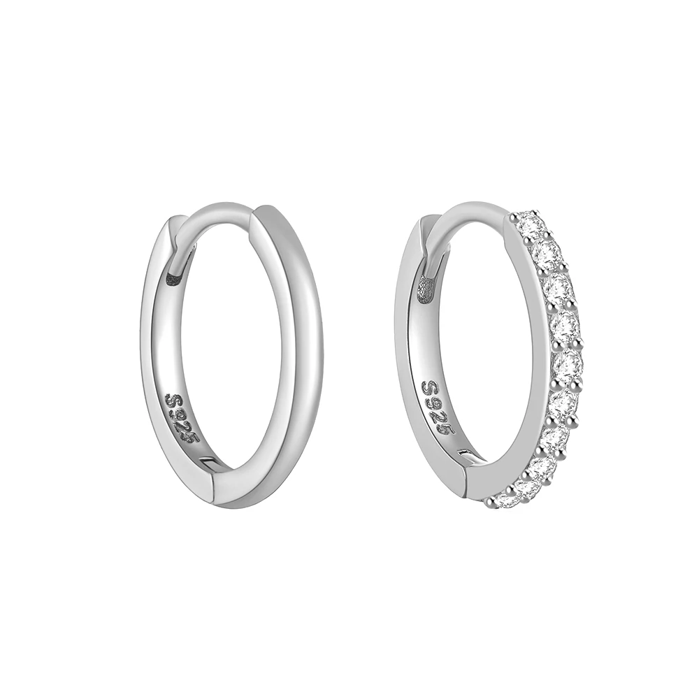 925 Sterling Silver Hoop Earrings Gold Tiny Cartilage Piercing Small Huggie Earrings