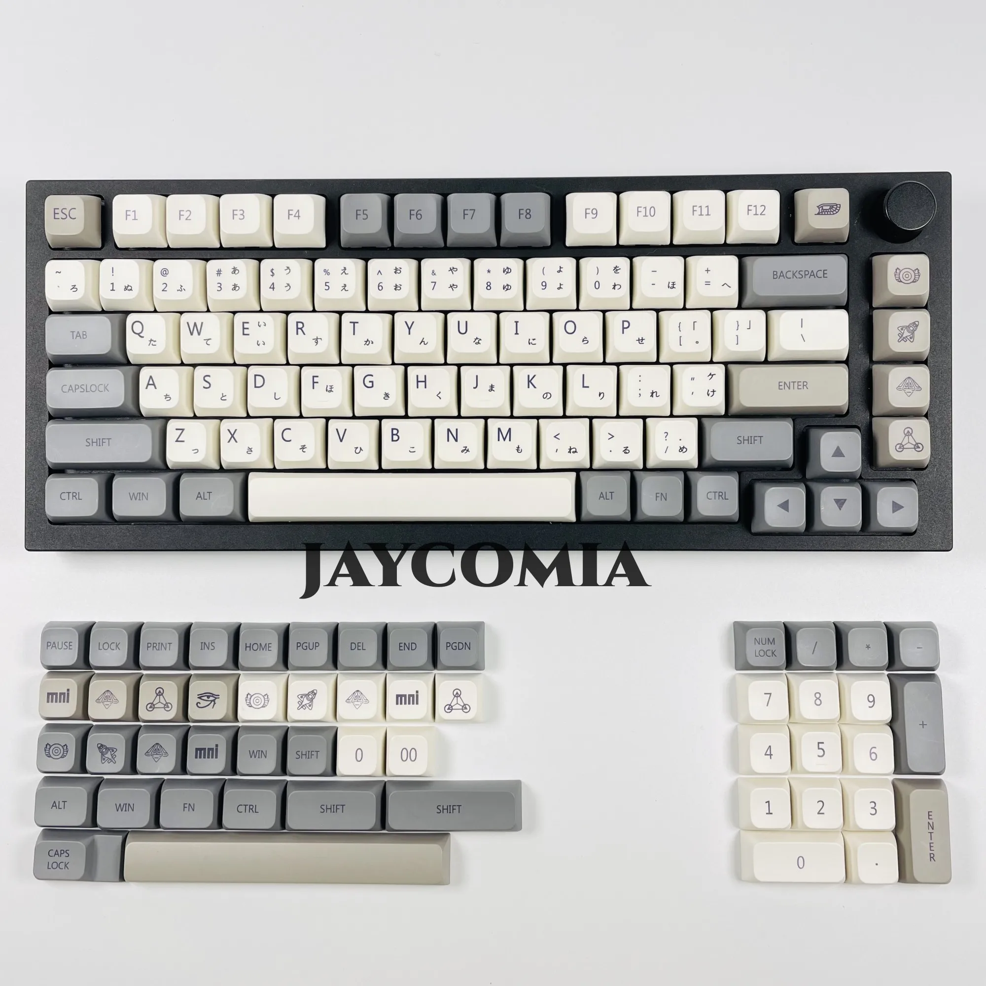 Teclado Gaming Mecânico Jcm Xda Pbt Keycaps Inglês Japonês Russo Coreano Qishi Dye Sub 133 Chaves Diy - Imagem 6