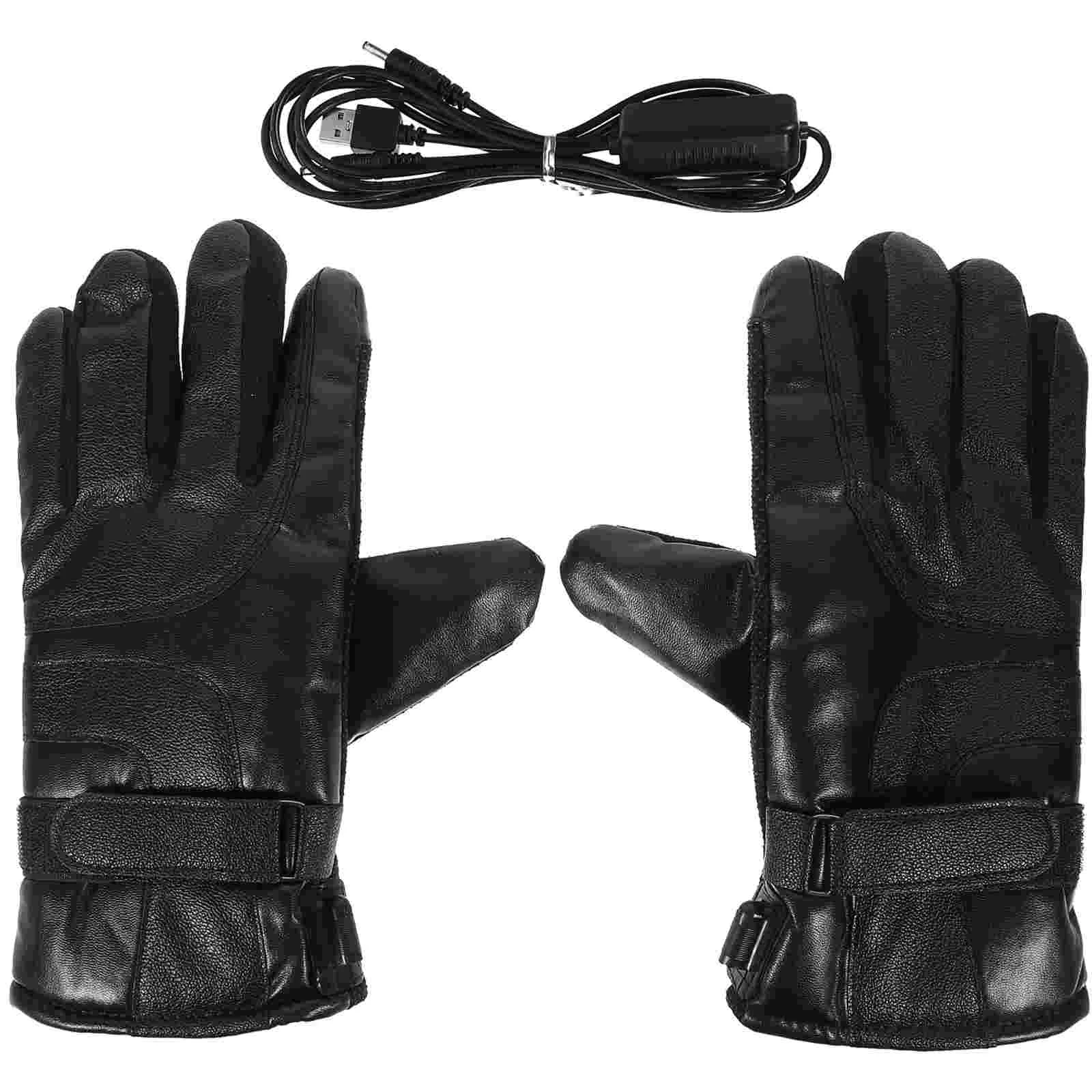 

Heating Gloves Winter Keeping Warm USB Electric Car Riding Outdoor Windproof